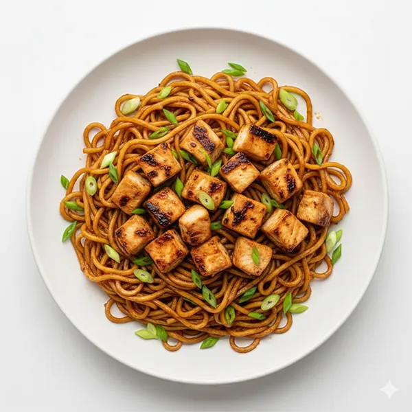 Tamarind thai chicken with scallion noodles